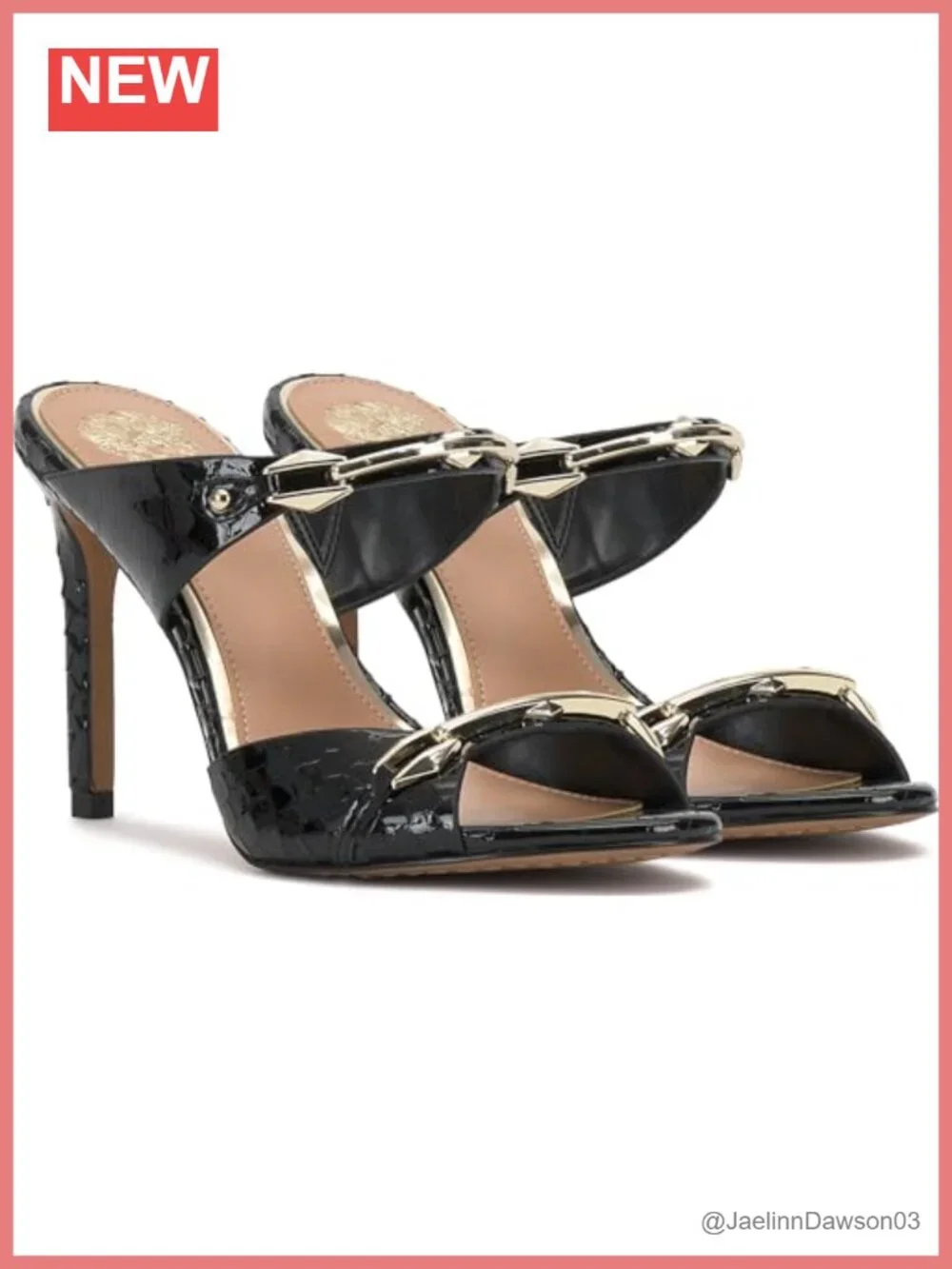 Leather Stiletto Heel Open Toe Slingback Sandals 3.5IN Heels Party